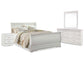 Anarasia  Sleigh Bed With Mirrored Dresser And Nightstand