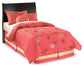 Huey Vineyard  Sleigh Headboard With Mirrored Dresser, Chest And Nightstand