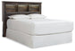 Drystan / Bookcase Headboard With Mirrored Dresser And Chest