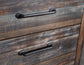 Drystan / Bookcase Headboard With Mirrored Dresser And Chest
