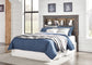 Cambeck  Panel Headboard With Mirrored Dresser And Chest