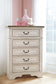 Realyn  Panel Bed With Mirrored Dresser And Chest