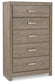 Culverbach  Panel Bed With Mirrored Dresser, Chest And Nightstand