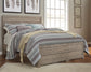 Culverbach  Panel Bed With Mirrored Dresser, Chest And 2 Nightstands