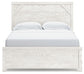 Gerridan  Panel Bed With Mirrored Dresser And Nightstand