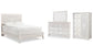 Paxberry  Panel Bed With Mirrored Dresser And Chest
