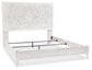 Paxberry  Panel Bed With Mirrored Dresser, Chest And 2 Nightstands