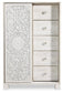 Paxberry  Panel Bed With Mirrored Dresser, Chest And 2 Nightstands