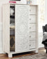 Paxberry  Panel Bed With Mirrored Dresser, Chest And 2 Nightstands