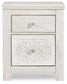 Paxberry  Panel Bed With Mirrored Dresser And 2 Nightstands