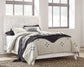 Paxberry  Panel Bed With Mirrored Dresser And 2 Nightstands
