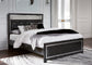 Kaydell  Upholstered Panel Bed With Mirrored Dresser