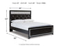 Kaydell  Upholstered Panel Bed With Mirrored Dresser