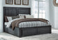 Foyland California  Panel Storage Bed With Mirrored Dresser And 2 Nightstands