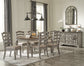 Lodenbay Dining Table and 6 Chairs with Storage