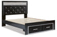 Kaydell  Upholstered Panel Storage Platform Bed With Mirrored Dresser And Chest