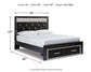 Kaydell  Upholstered Panel Storage Platform Bed With Mirrored Dresser And Chest