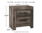 Wynnlow  Crossbuck Panel Bed With Mirrored Dresser, Chest And Nightstand