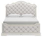 Arlendyne  Upholstered Bed With Mirrored Dresser