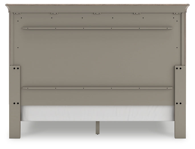 Lexorne California  Sleigh Bed With Mirrored Dresser