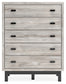 Vessalli  Panel Bed With Mirrored Dresser, Chest And Nightstand