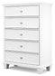 Fortman California  Panel Bed With Mirrored Dresser, Chest And Nightstand
