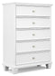 Fortman California  Panel Bed With Mirrored Dresser, Chest And Nightstand