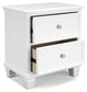 Fortman California  Panel Bed With Mirrored Dresser, Chest And Nightstand