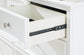 Fortman California  Panel Bed With Mirrored Dresser, Chest And Nightstand