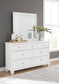 Fortman California  Panel Bed With Mirrored Dresser, Chest And Nightstand