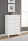 Fortman California  Panel Bed With Mirrored Dresser, Chest And Nightstand